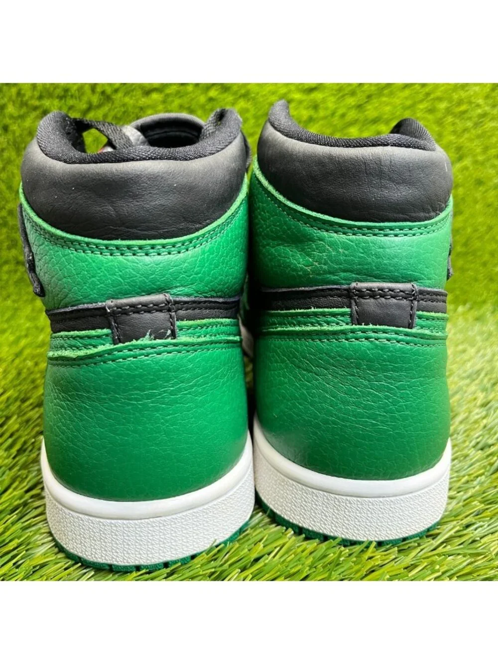 Nike Air Jordan 1 Retro High Mens Size 8 Green Black Basketball Shoes Sneakers